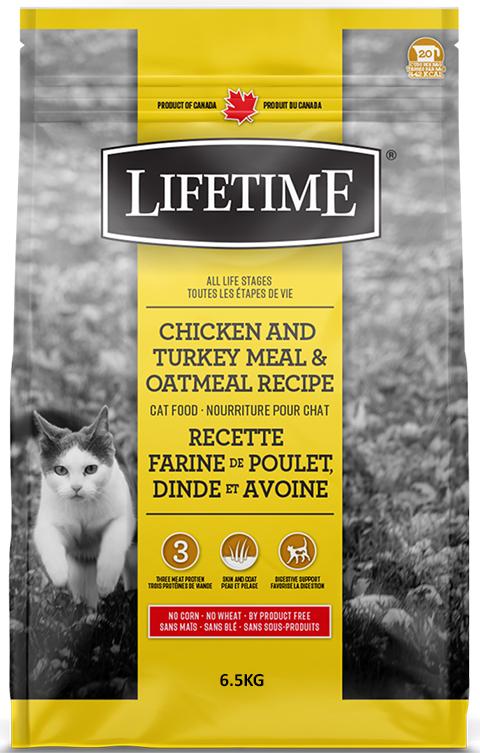 Lifetime All Life Stages Chicken, Turkey & Oatmeal Cat Food 6.5kg KB Depot Express