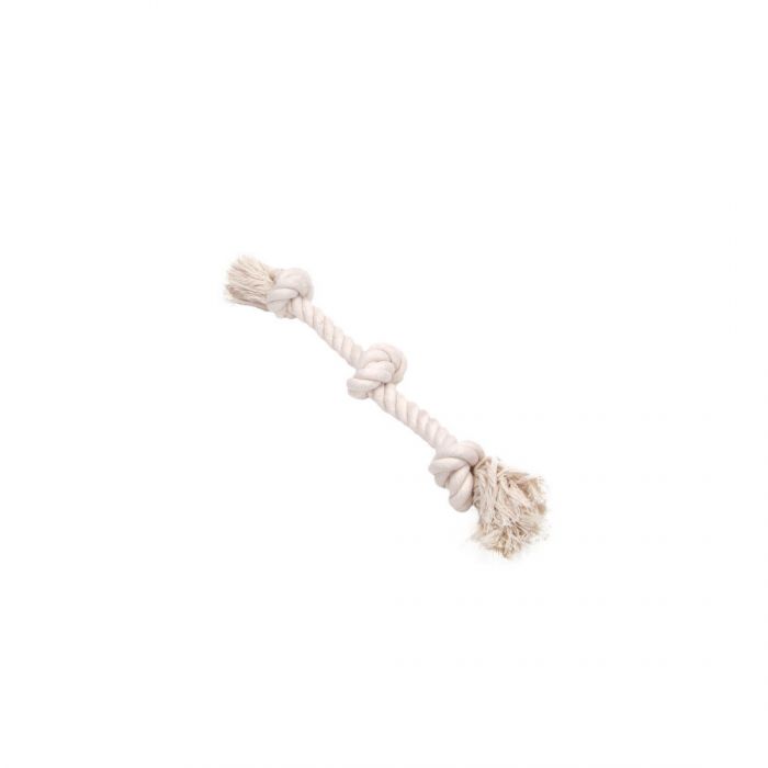 Rascals 3 Knot Rope Tug Natural Dog 1X1PC 14in