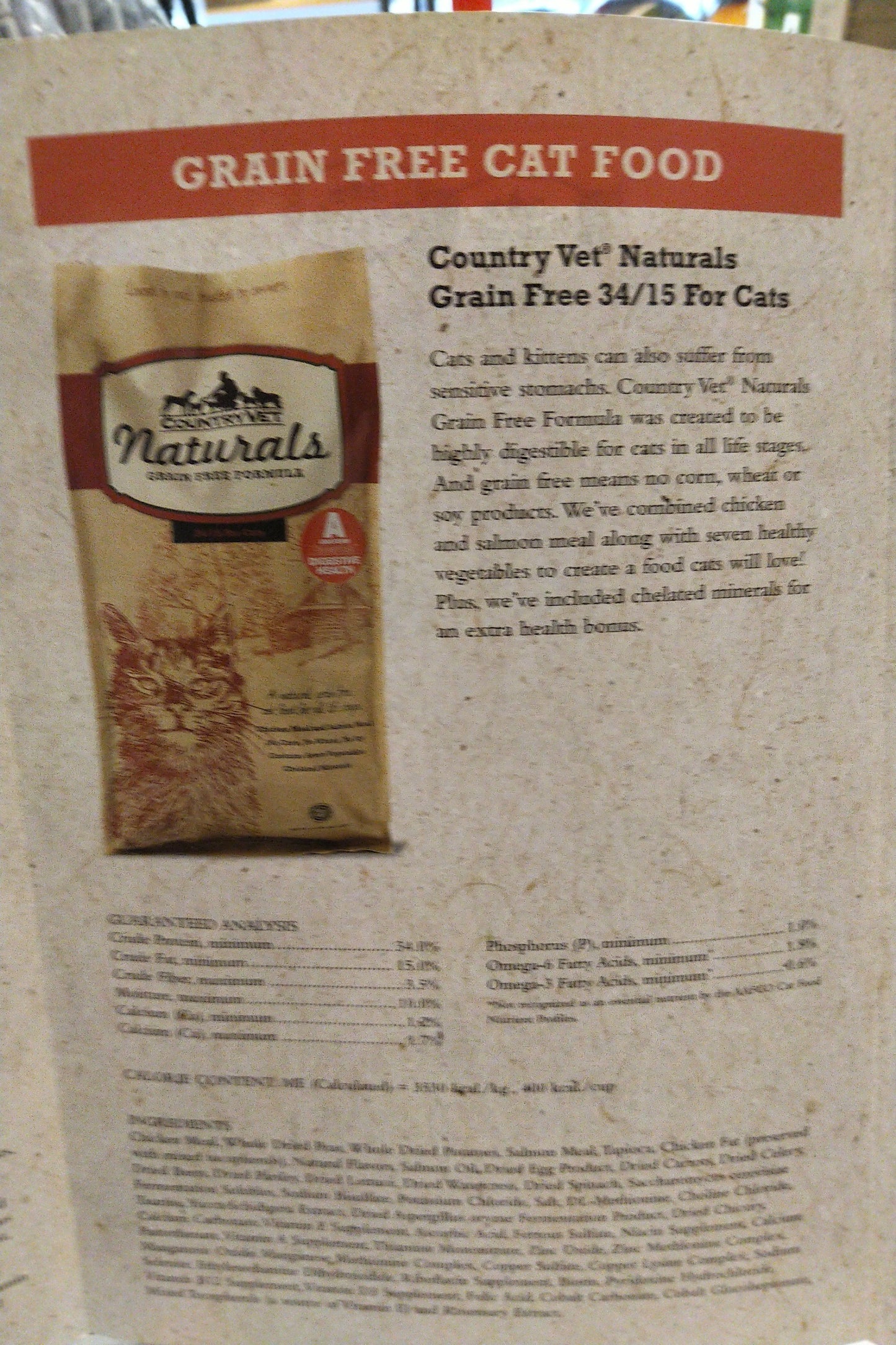 Country vet naturals grain free cat food Cat Food Country Vet