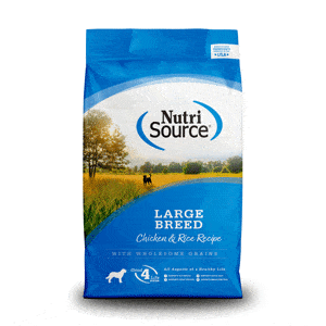 Nutri Source Large Breed Chicken & Rice Recipe 30lb Dog Food Nutri Source