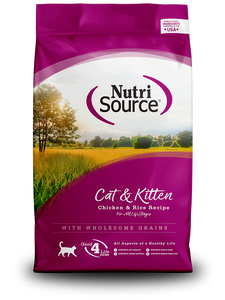 Nutri Source Dry Cat & Kitten Food - Chicken & Rice Formula