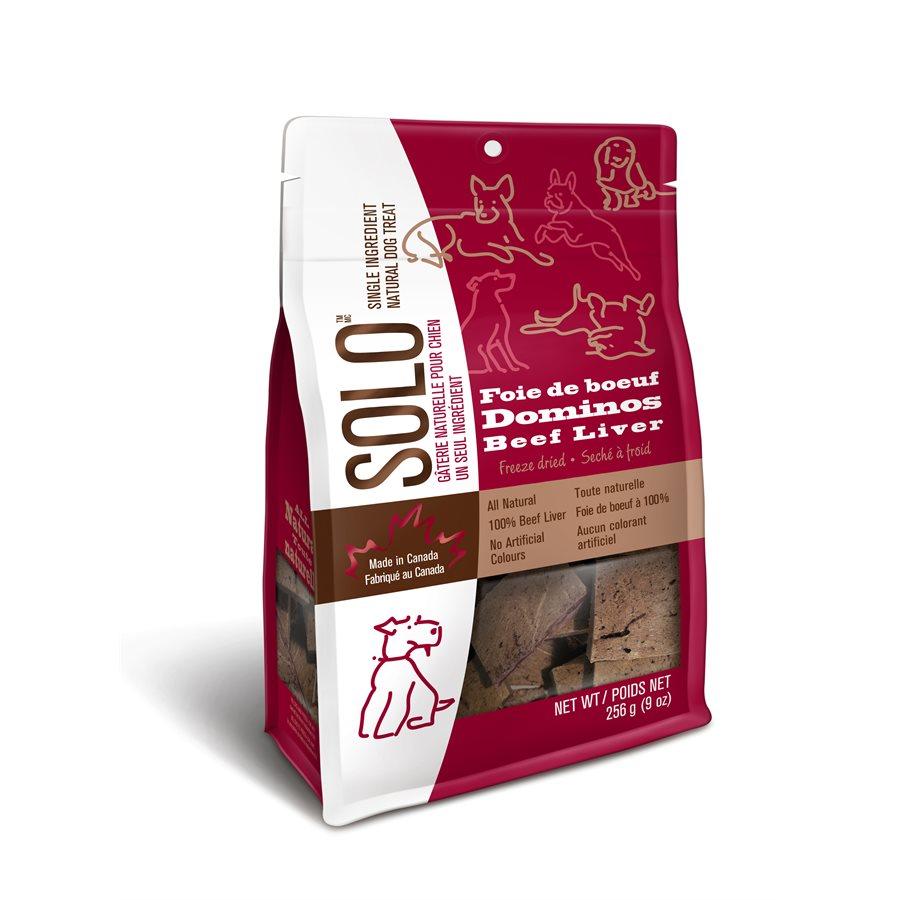 SOLO Freeze Dried Beef Liver Dominos 256g Dog Supplies SOLO Pet Products