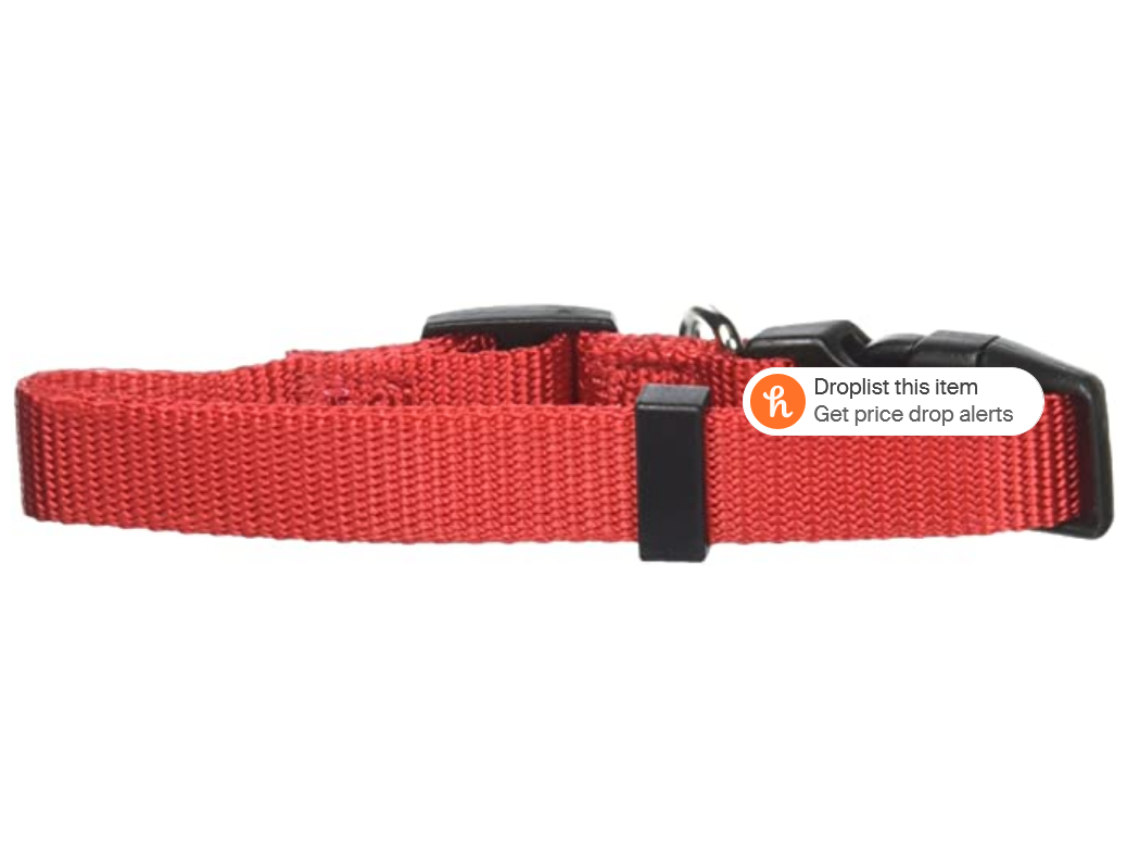 Petmate Adjustable Collar, 5/8 by 10 by 16-Inch, Red (Med)