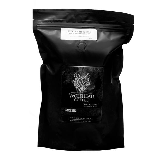 Hickory Mesquite Smoked Whole Bean Coffee coffee Wolfhead Coffee