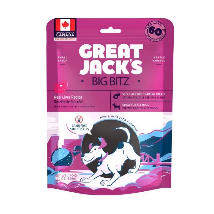 Great Jacks Pork Real Liver Recipe Dog Treats Kane Vet Supplies 198 Grams