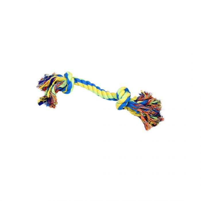 Rascals 2 Knot Yellow Tug Rope Dog Toy
