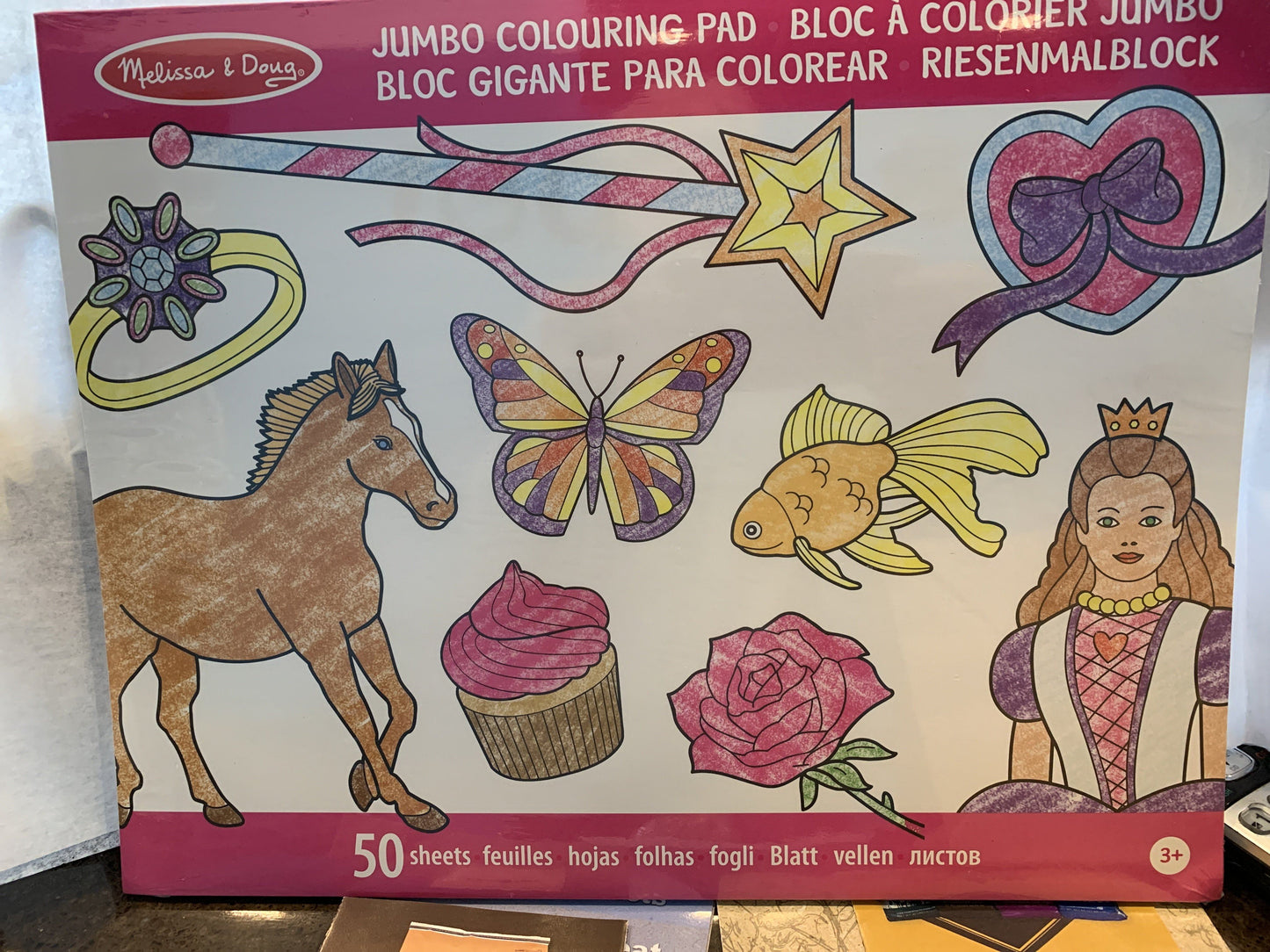 Jumbo Colouring Pad Pink KB Depot Express