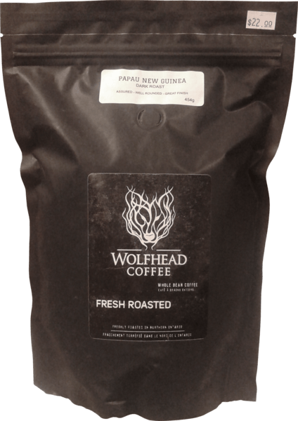 Papua New Guinea Whole Bean Coffee Coffee Wolfhead Coffee 227G
