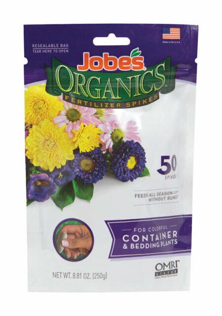 Jobes Organics Fertilizer Spikes (50/pack) Lawn and Garden Jobes