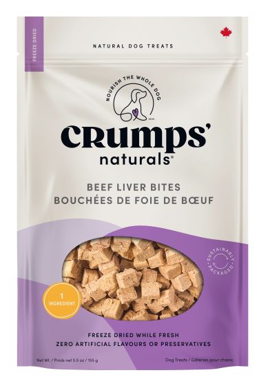 Crumps Beef Liver Bites Dog 155g