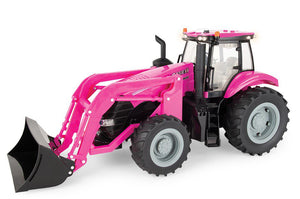 1/16 Pink Case IH Magnum 380CVT Tractor with Front Loader, Lights & Sound