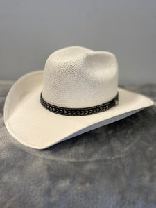 (Modestone Straw Cowboy Hat White Style 3205