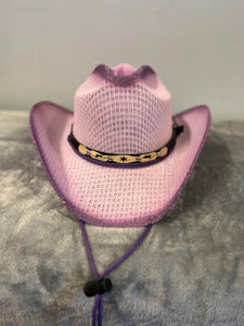 Modestone 2 Tone Cowboy Hat Purple Style 3335