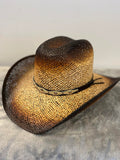 Modestone 2 Tone Straw Cowboy Hat Style 2083