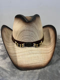 Modestone 2 Tone Straw Cowboy Hat Style 1899