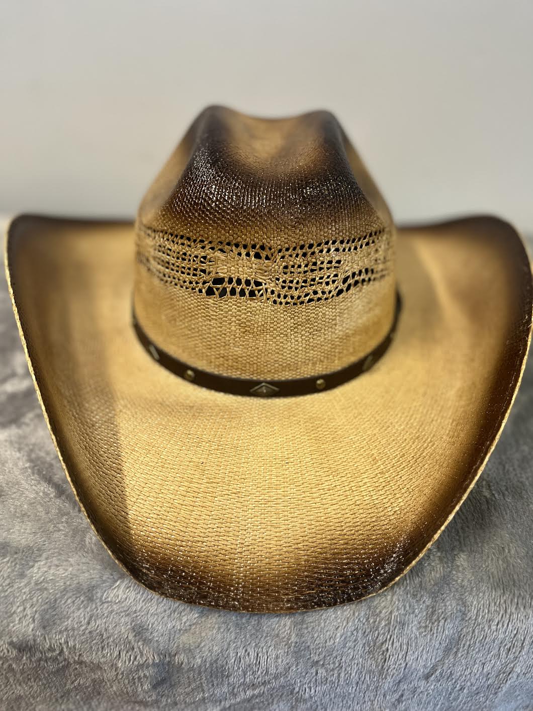 Modestone 2 Tone Straw Cowboy Hat Style 31487