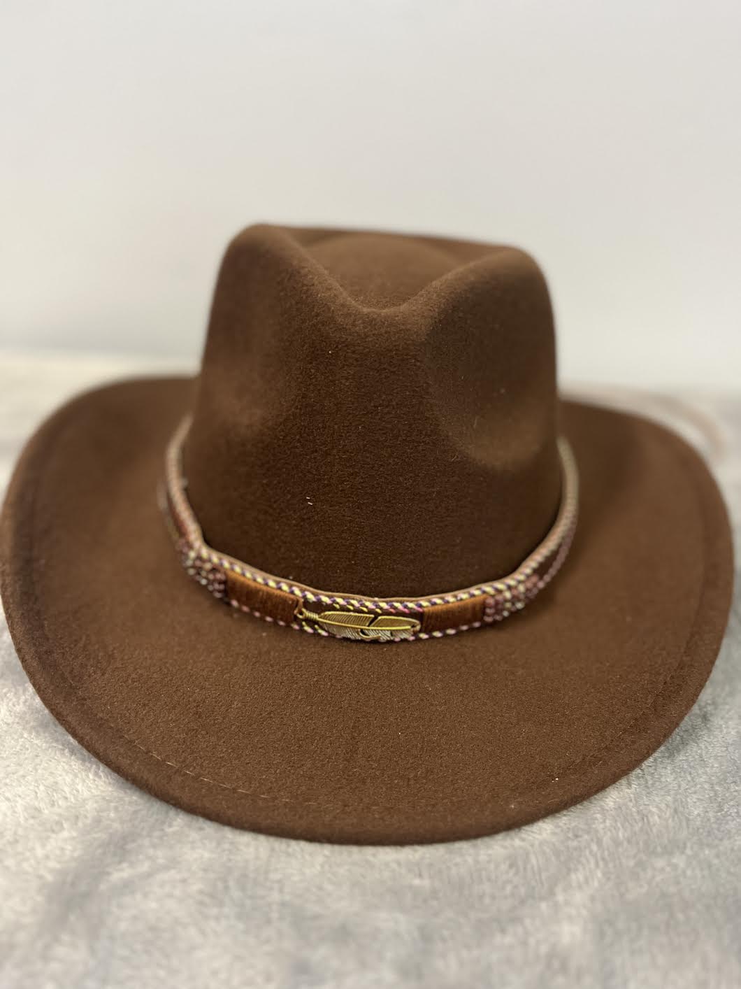 Modestone Akubra Crown Faux Suede Cowboy Hat