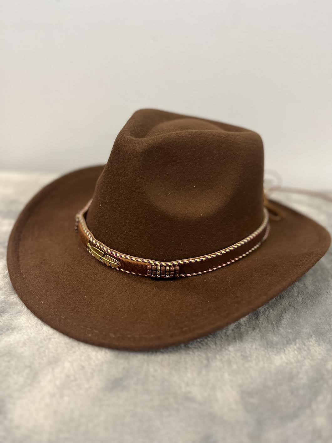 Modestone Akubra Crown Faux Suede Cowboy Hat