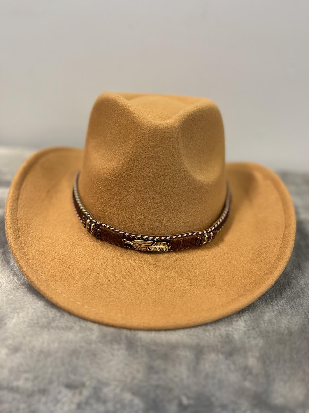 Modestone Akubra Crown Faux Suede Cowboy Hat