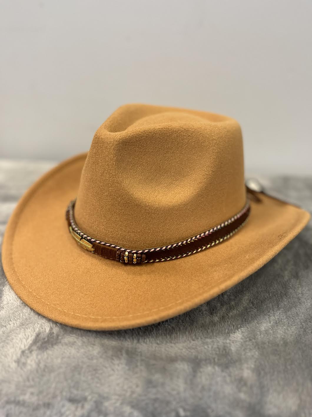 Modestone Akubra Crown Faux Suede Cowboy Hat