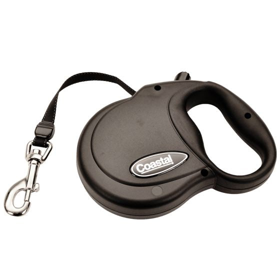 Power Walker Retractable Leash Small Black Dog 1pc 32lbx16ft