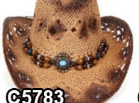 Modestone Straw Cowboy Hat Style C 5783