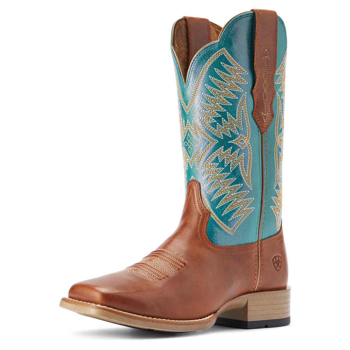 Ariat Womens Odessa StretchFit Almond Roca / Metallic Turqueza