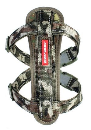 Ezydog Chest Plate Harness Green Camo Small Dog 1pc 14-24in