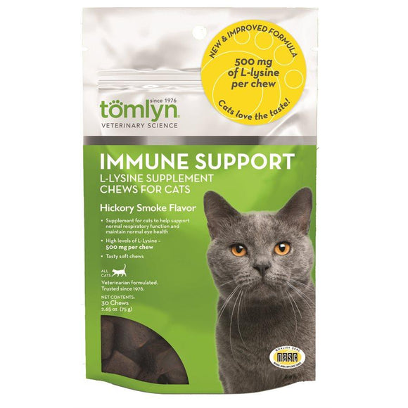 Tomlyn L-Lysine Chews 30ct Cat Supplies Tomlyn 