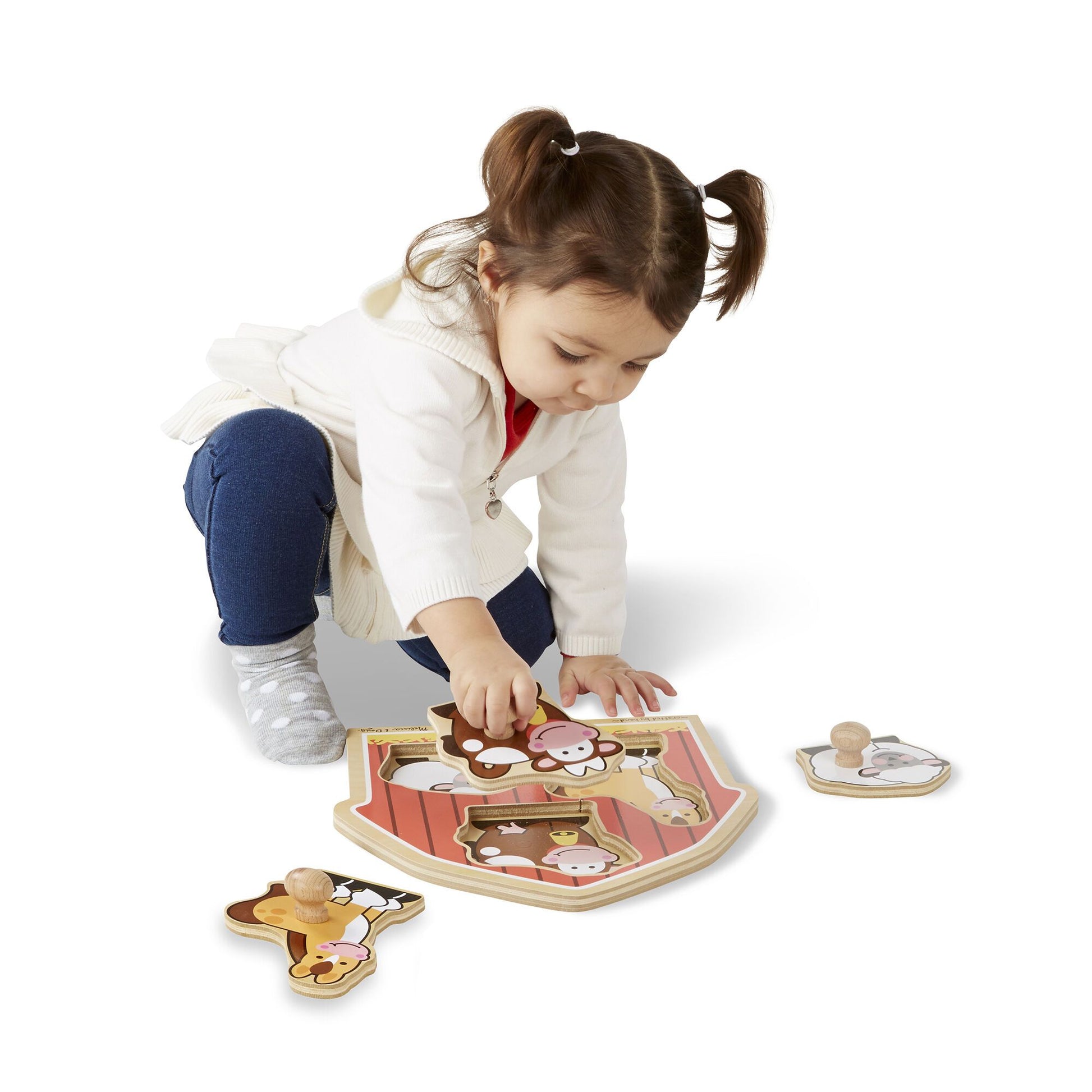 Barnyard Animals Lg Peg Puzzle Melissa and Doug 
