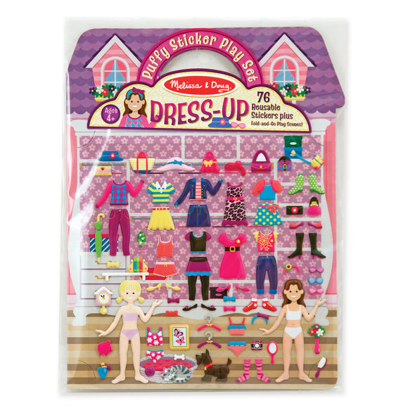 Reusable Puffy Stickers - Dress-Up Melissa and Doug 