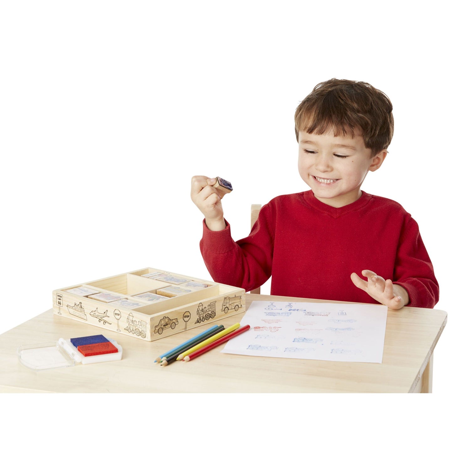 Vehicle Stamp Set Melissa and Doug 