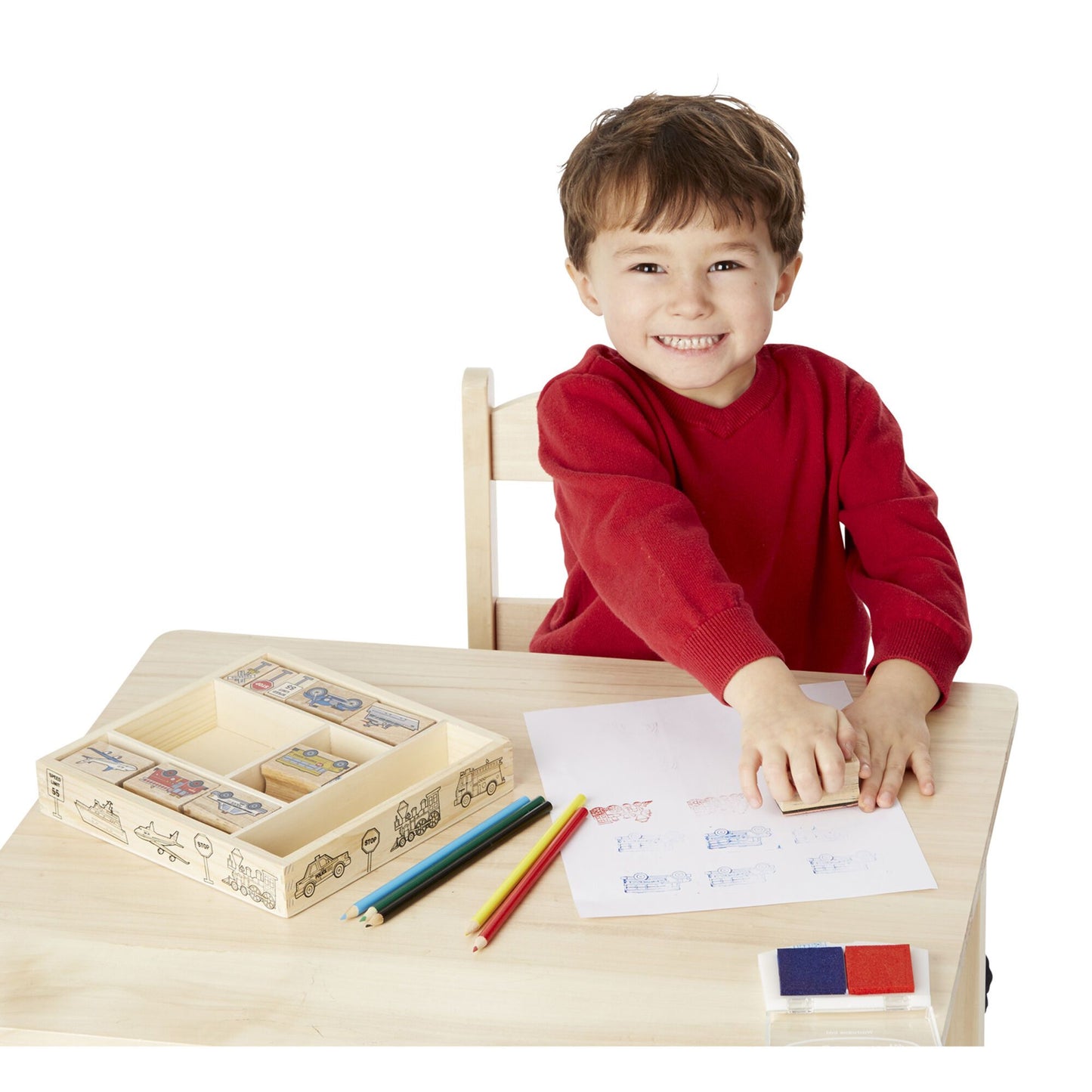 Vehicle Stamp Set Melissa and Doug 
