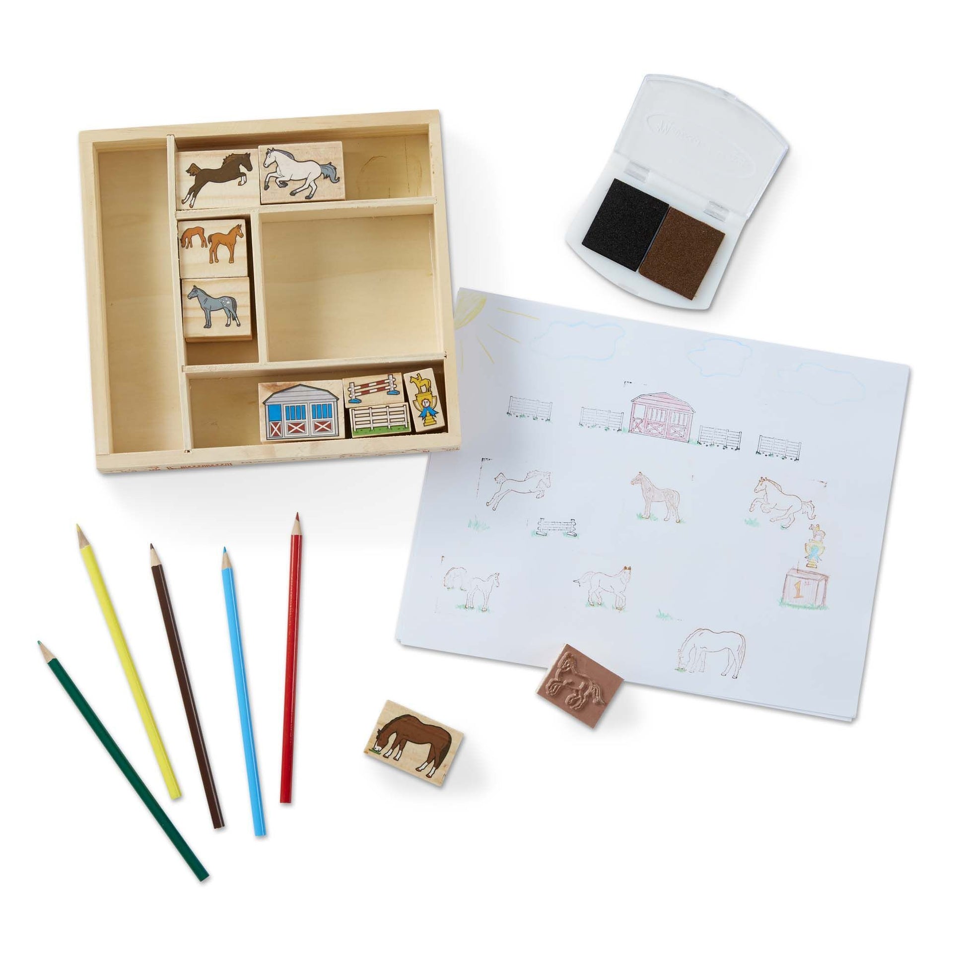 Horses Stamp Set Melissa and Doug 