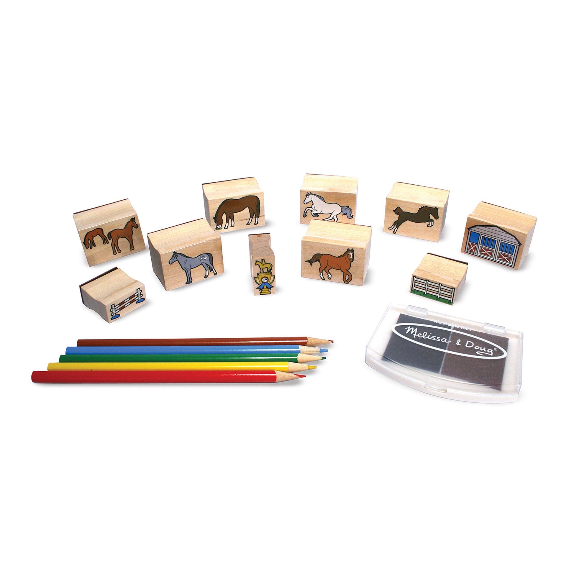 Horses Stamp Set Melissa and Doug 