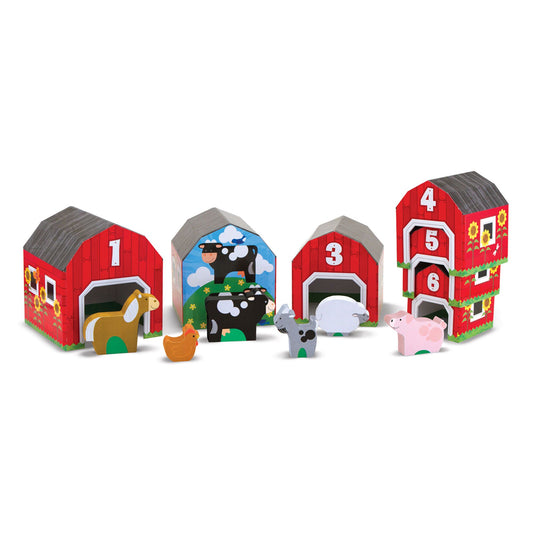 Nesting & Sorting Barns & Animals Melissa and Doug 