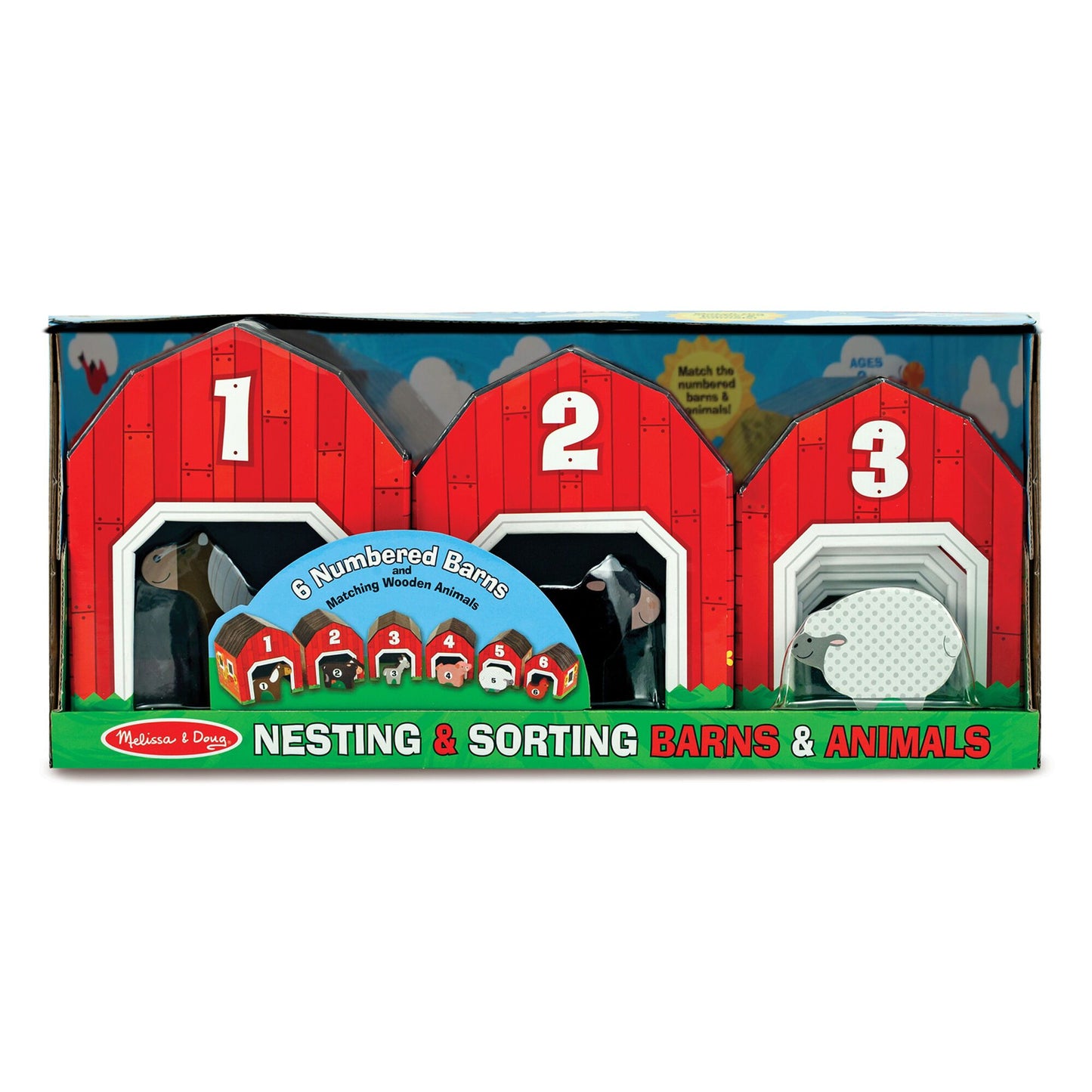 Nesting & Sorting Barns & Animals Melissa and Doug 
