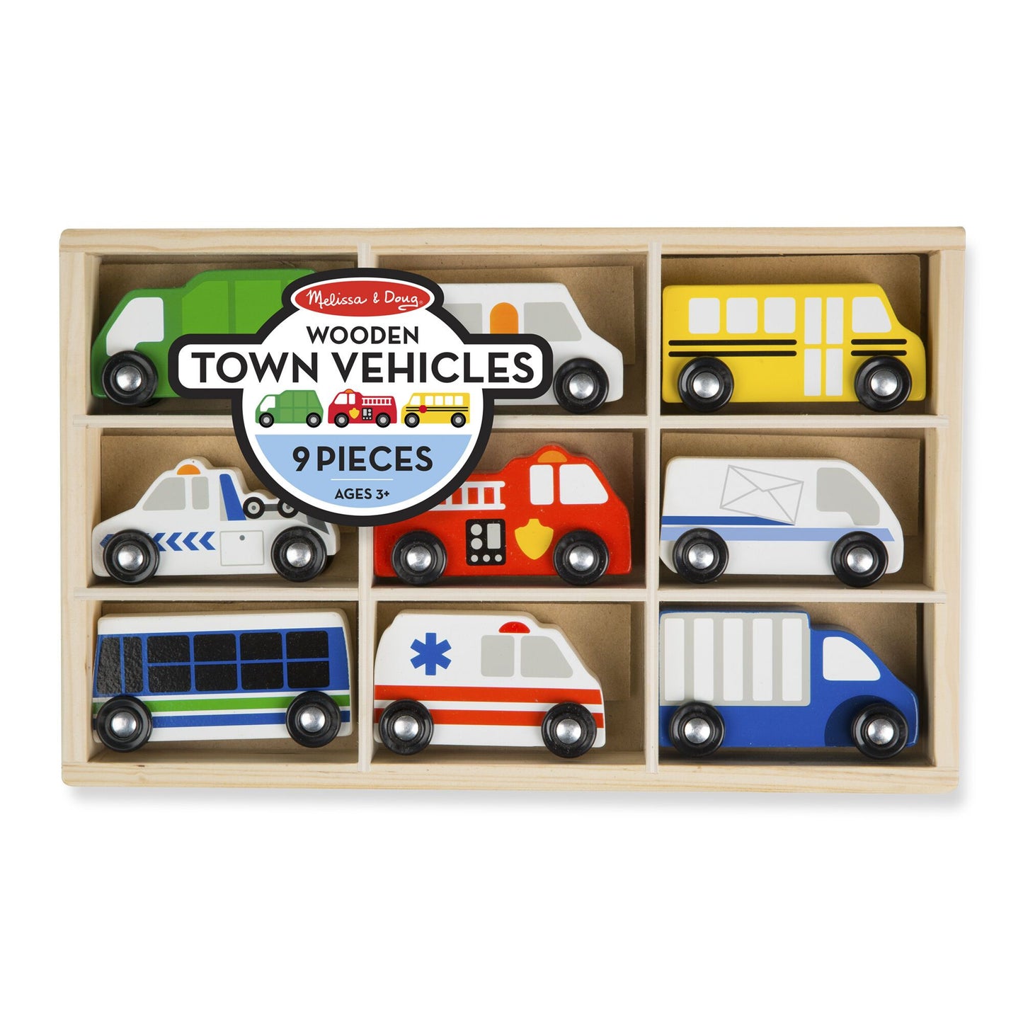 Wooden Town Vehicles Melissa and Doug 