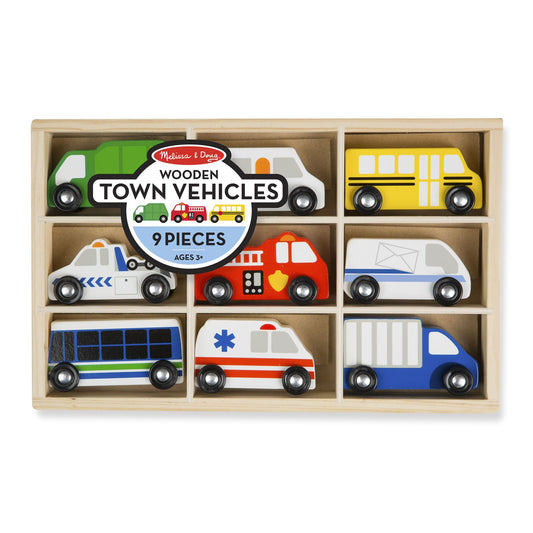 Wooden Town Vehicles Melissa and Doug 