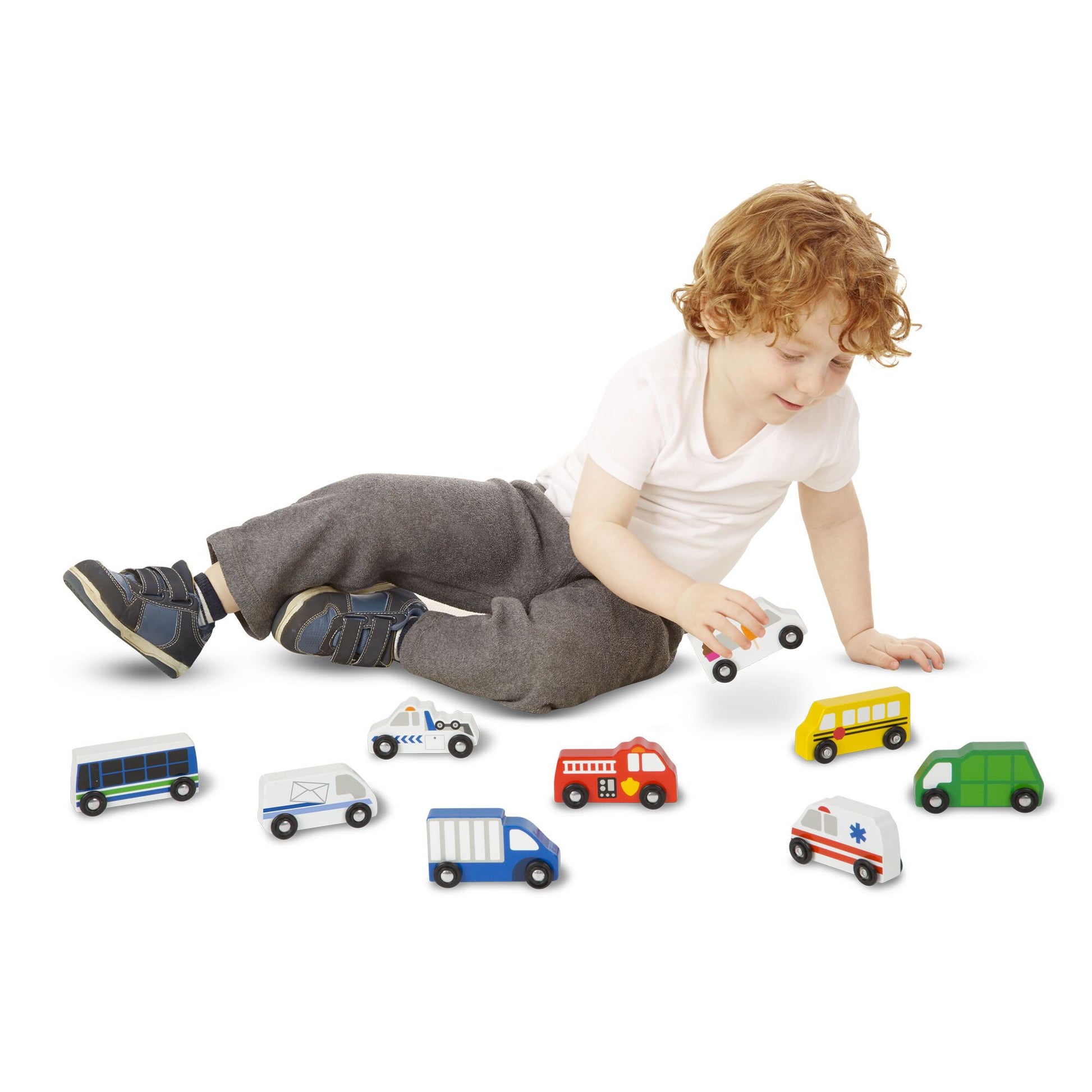 Wooden Town Vehicles Melissa and Doug 