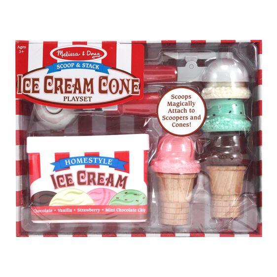 Scoop & Stack Ice Cream Cone Playset Toy Melissa and Doug 