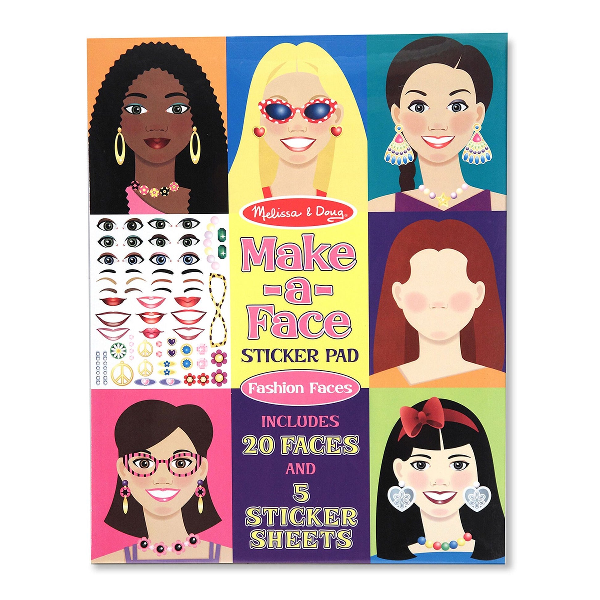 Make-a-Face Sticker Pad Melissa and Doug 