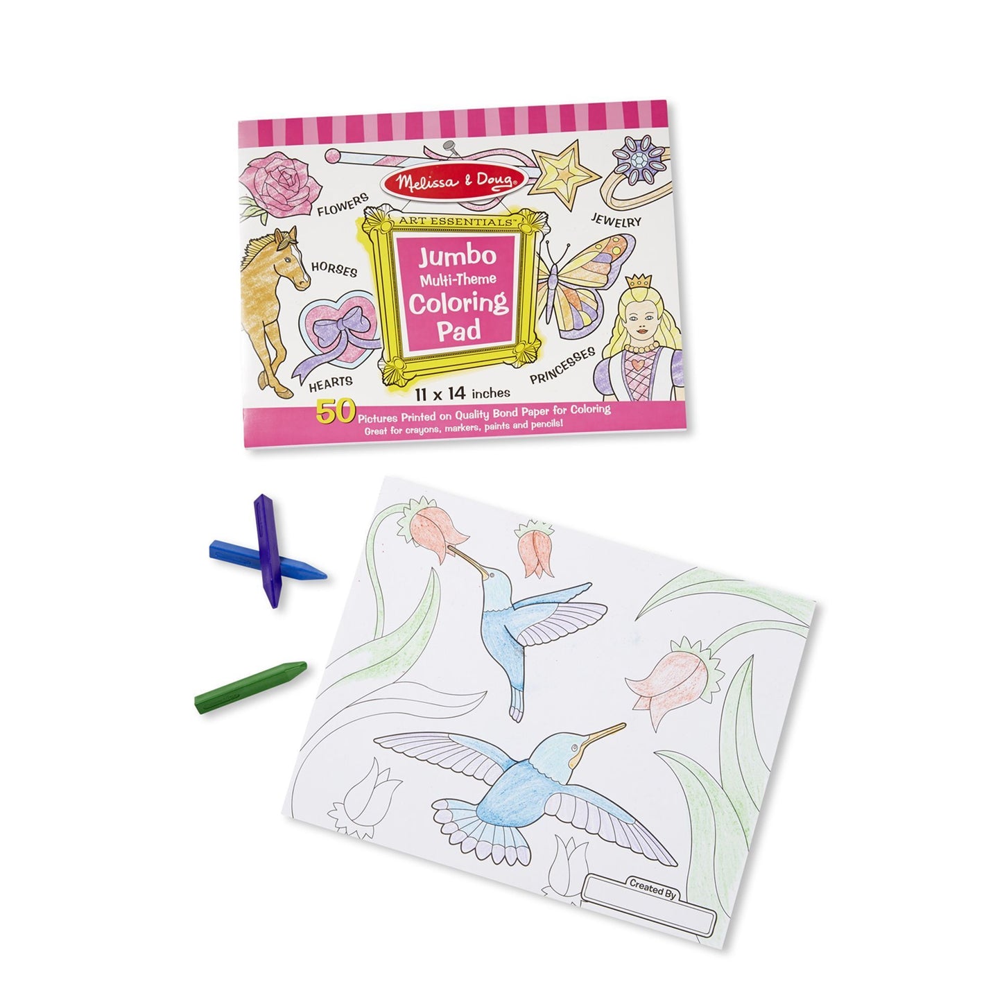 Jumbo Colouring Pad - Pink Melissa and Doug 