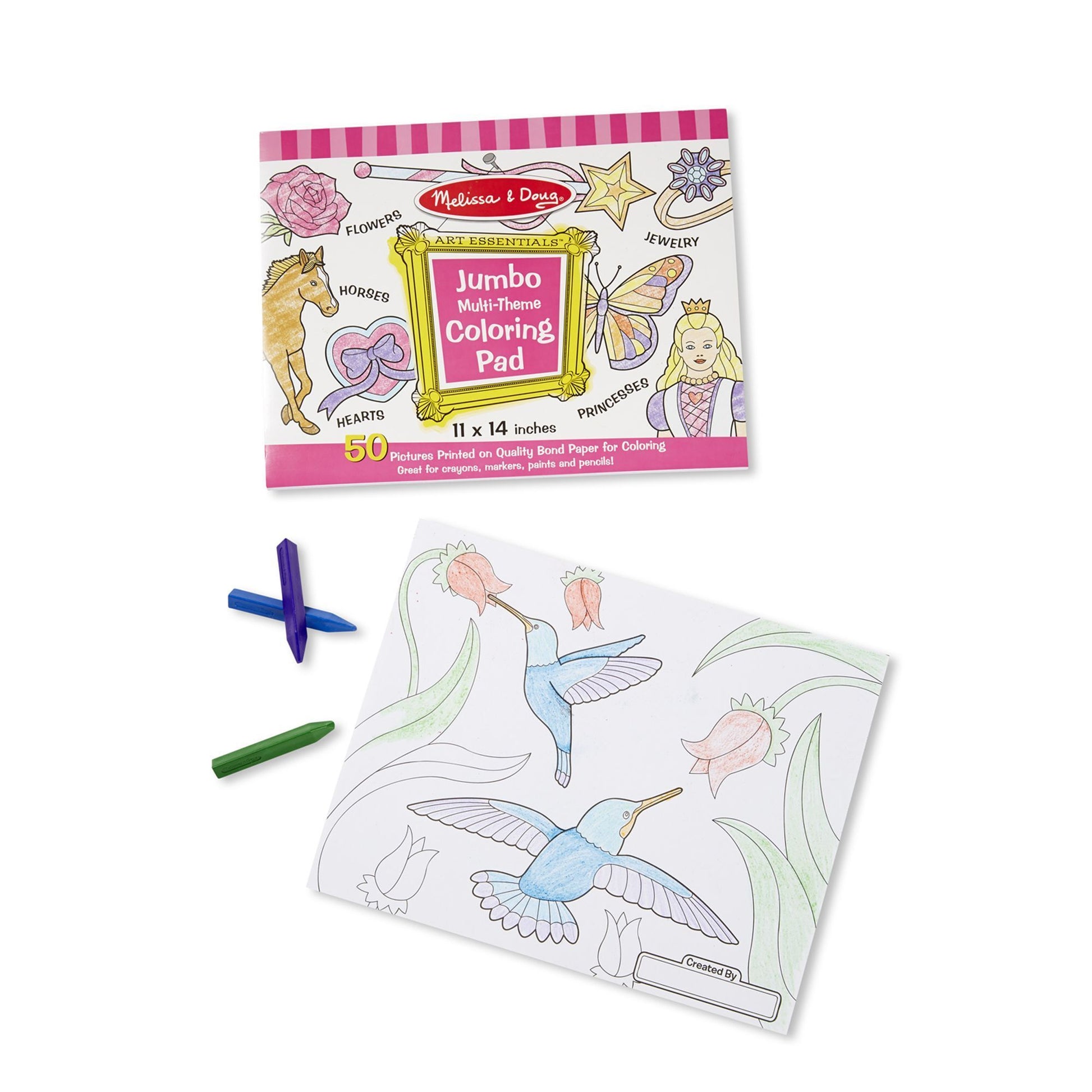 Jumbo Colouring Pad - Pink Melissa and Doug 