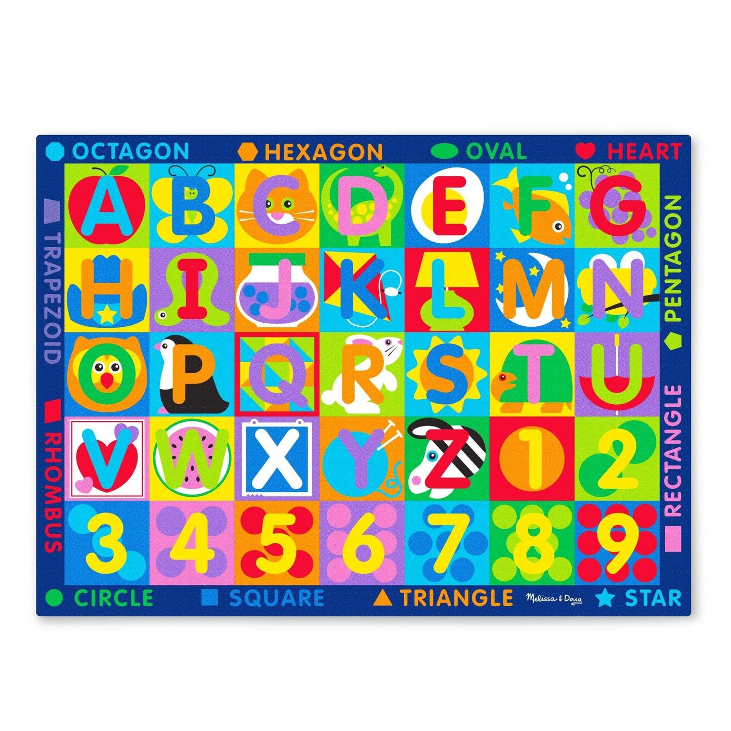 Jumbo ABC & 123 Rug Melissa and Doug 
