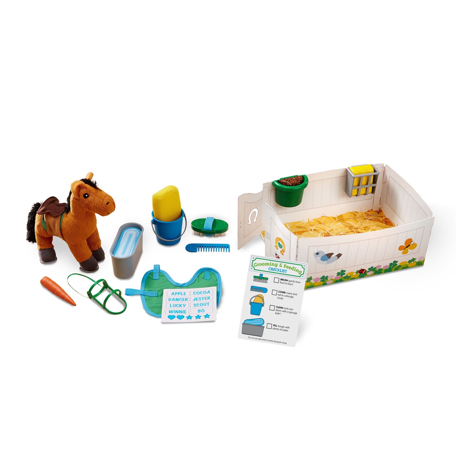 Horse Care Play Set - Feed and Groom Melissa and Doug 