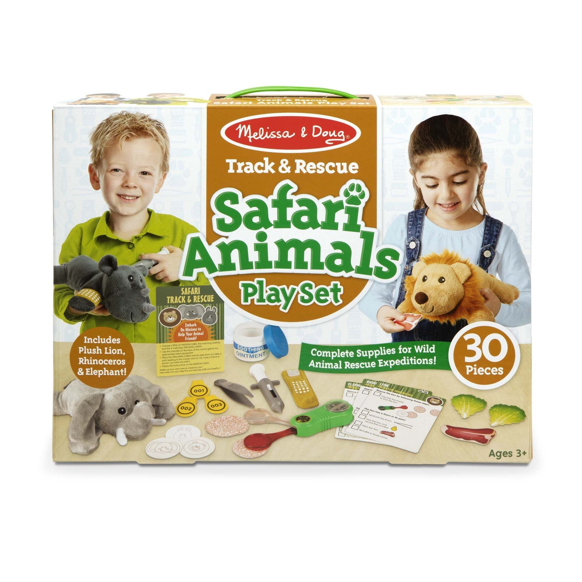 Track & Rescue Safari Animals Play Set Melissa and Doug 