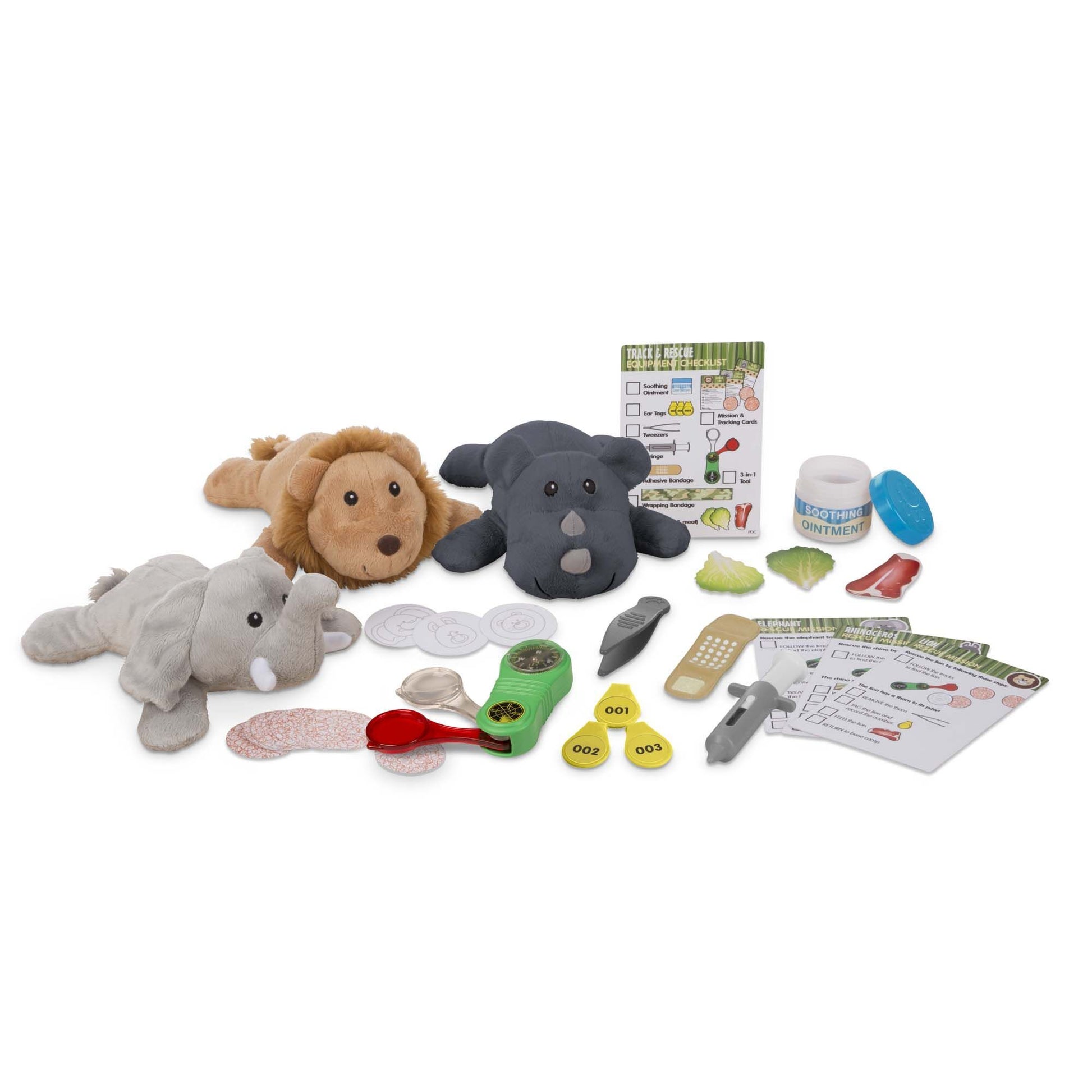 Track & Rescue Safari Animals Play Set Melissa and Doug 