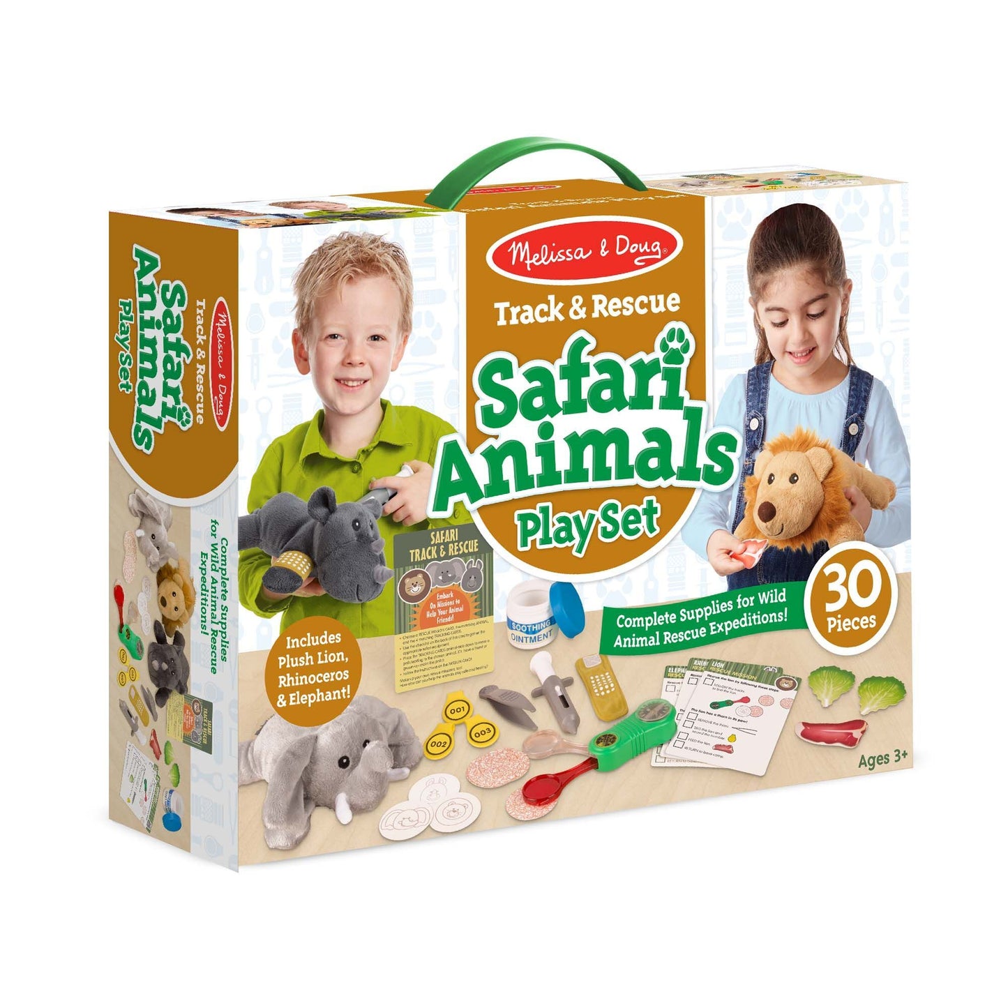 Track & Rescue Safari Animals Play Set Melissa and Doug 