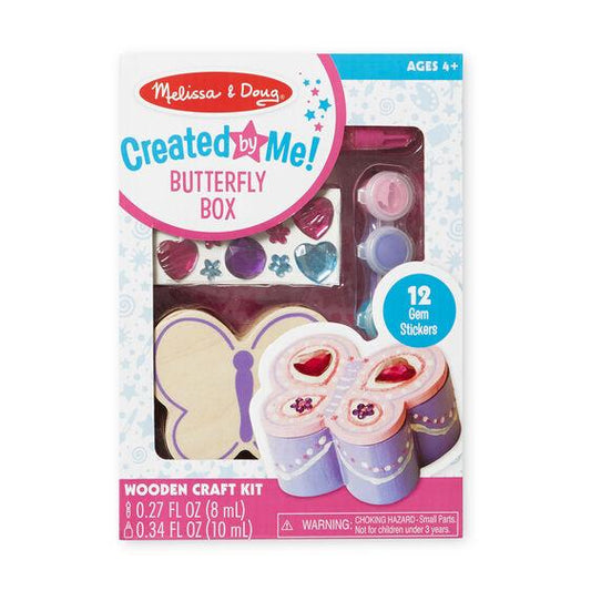 Created by Me! Butterfly Box Wooden Craft Kit Toy Melissa and Doug 